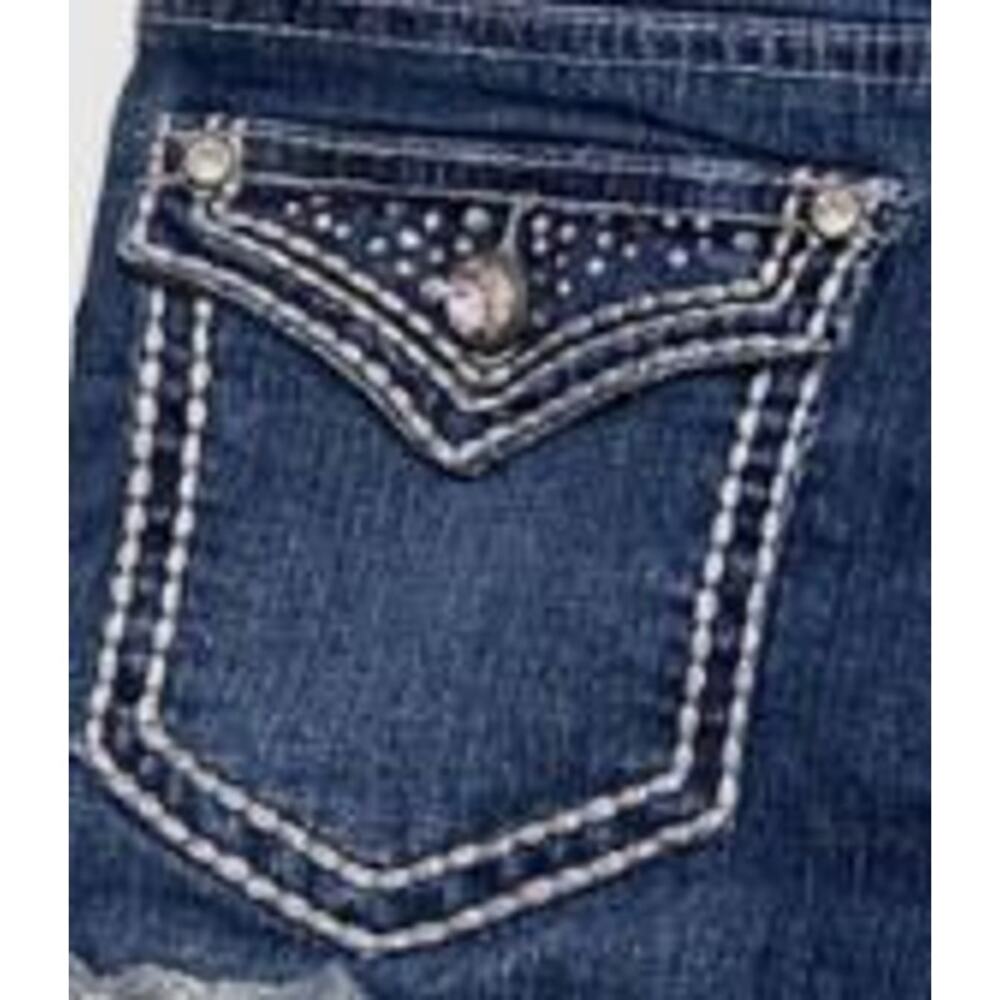 PD&C Girls Size 12 Bedazzled Denim Shorts